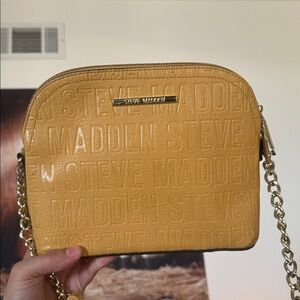 Steve Madden yellow leather print purse women